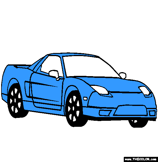 Acura NSX Coloring Page