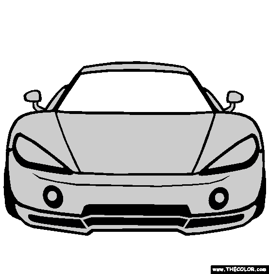 Ascari KZ1 Coloring Page