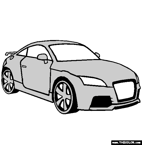 Audi TT Coloring Page