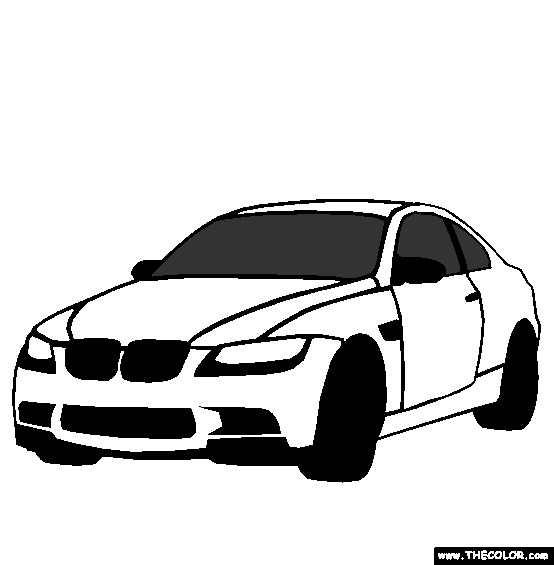 BMW M3 Coloring Page