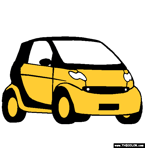 Brabus Smart Car Coloring Page