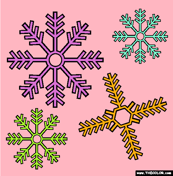 Snowflakes Coloring Page