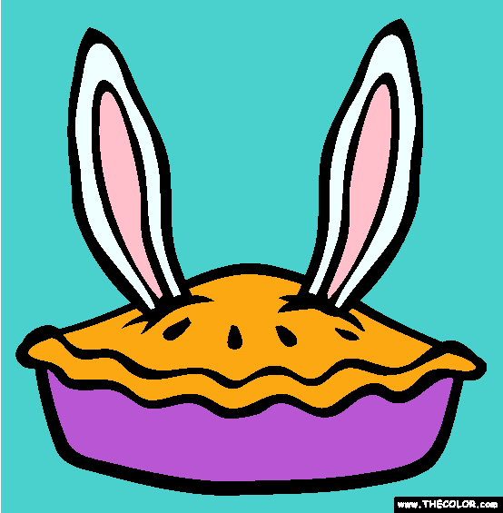Rabbit Ears Pie Coloring Page