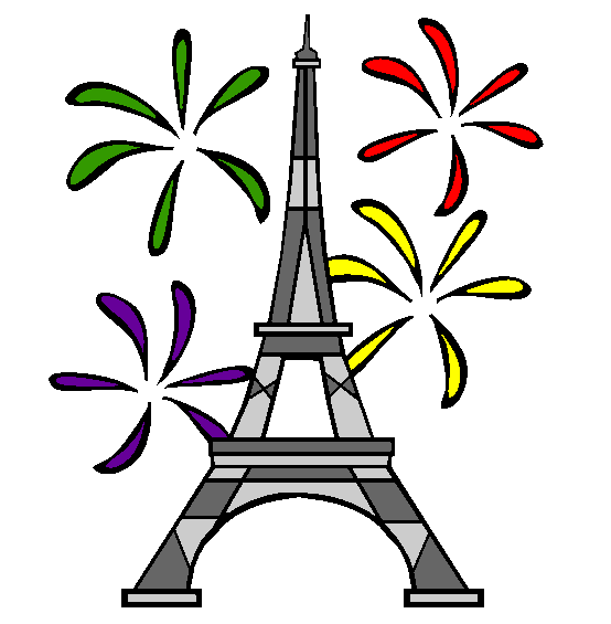 Eiffel Tower Coloring Page