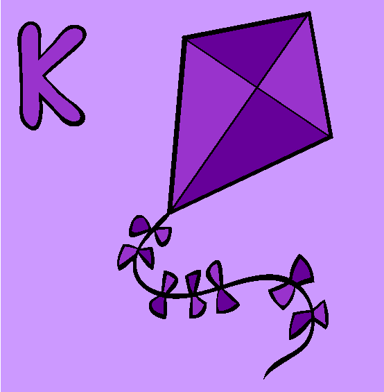 K Coloring Page