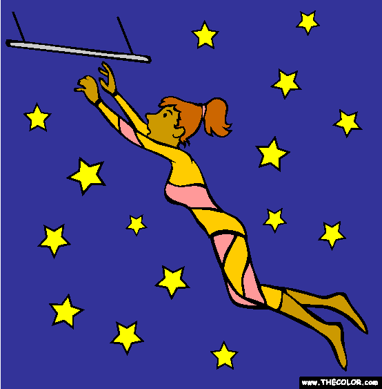 Trapeze Coloring Page