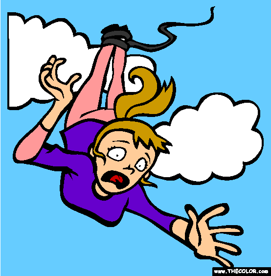 Bungee Jump Coloring Page