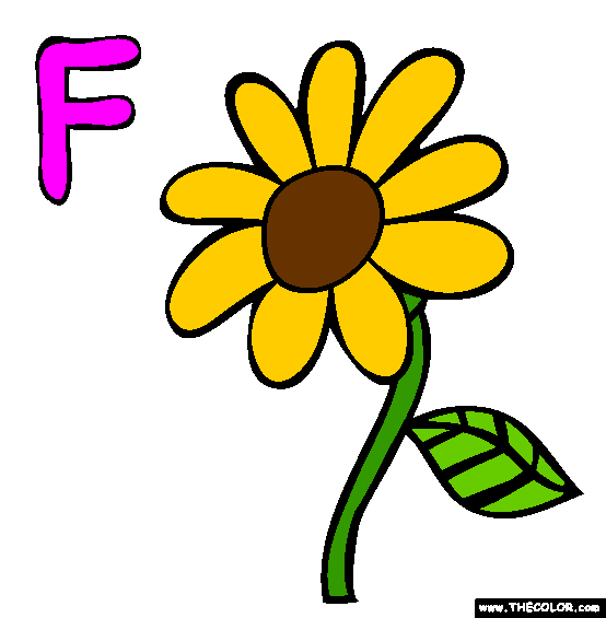 F Coloring Page