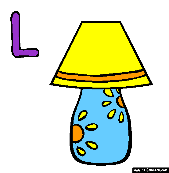 L Coloring Page