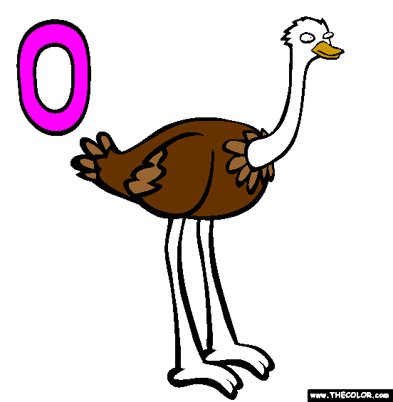 O Coloring Page