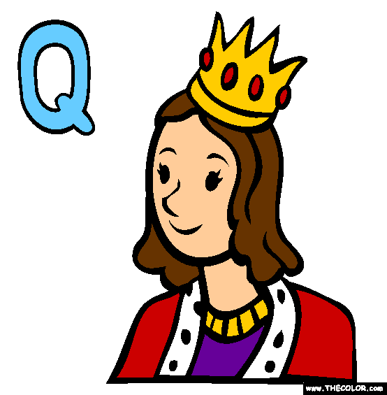 Q Coloring Page