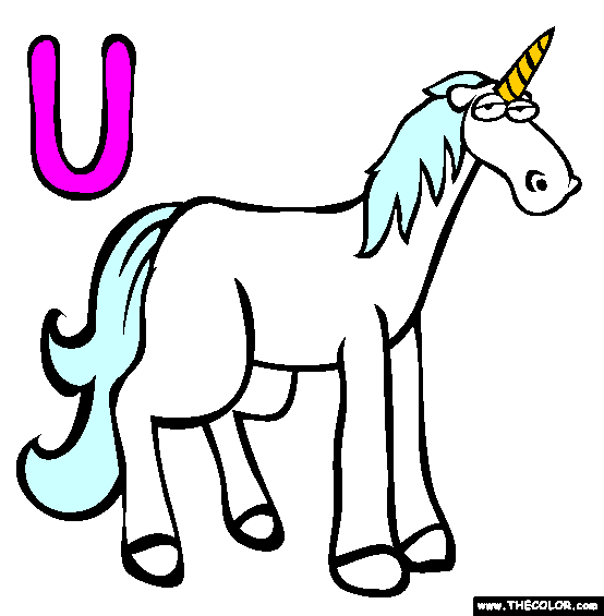 U Coloring Page