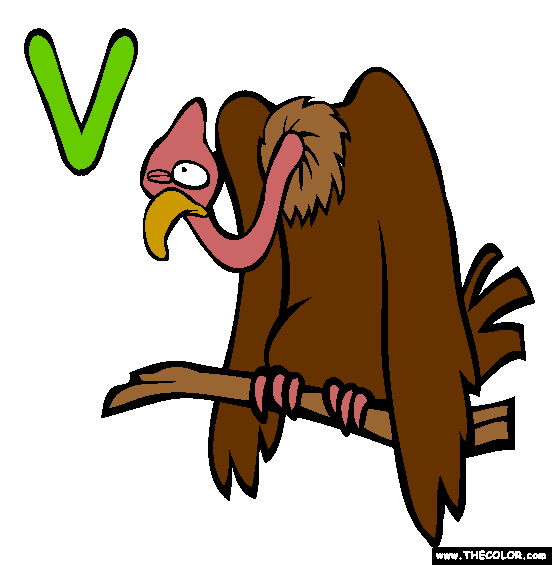 V Coloring Page