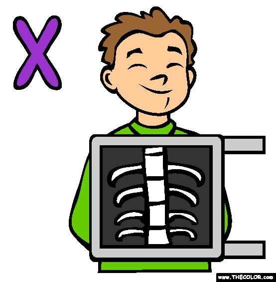 X Coloring Page