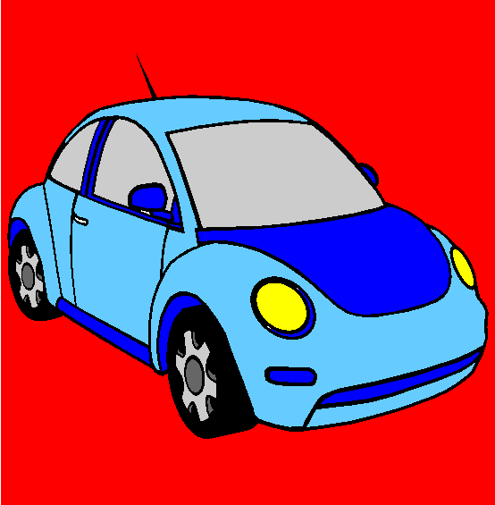 Volkswagen Beetle Coloring Page