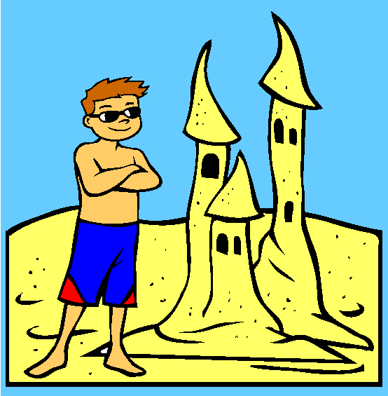 Sand Castle Coloring Page