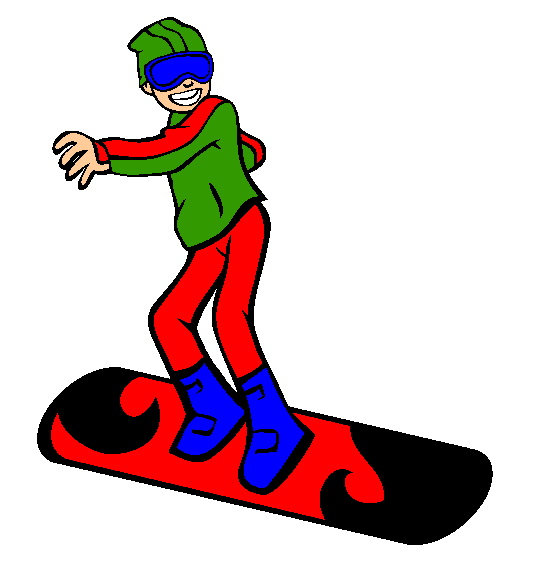 Snowboard Coloring Page