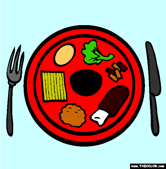 Passover Meal Coloring Page