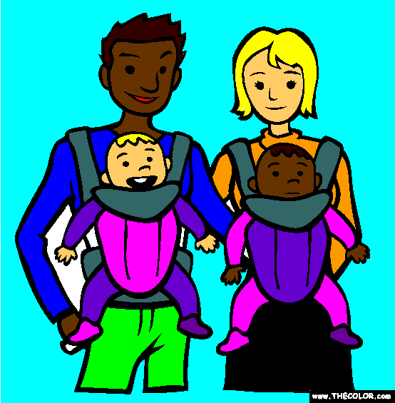 Twins Coloring Page