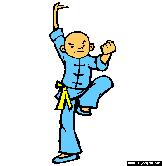 Wushu Coloring Page