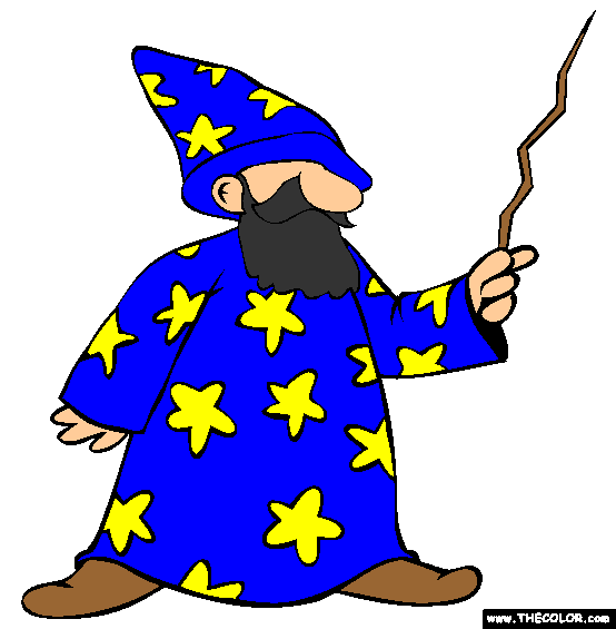 Wizard Coloring Page