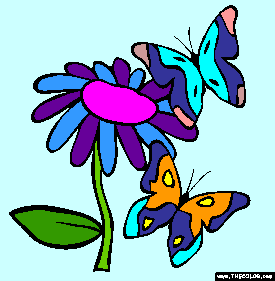 Butterflies Coloring Page