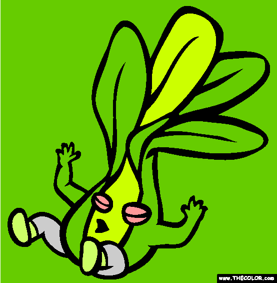 Baby Bok Choy Coloring Page