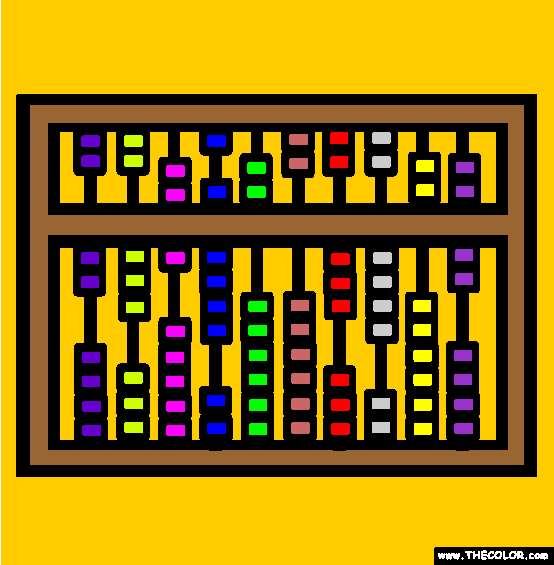 The Abacus Coloring Page