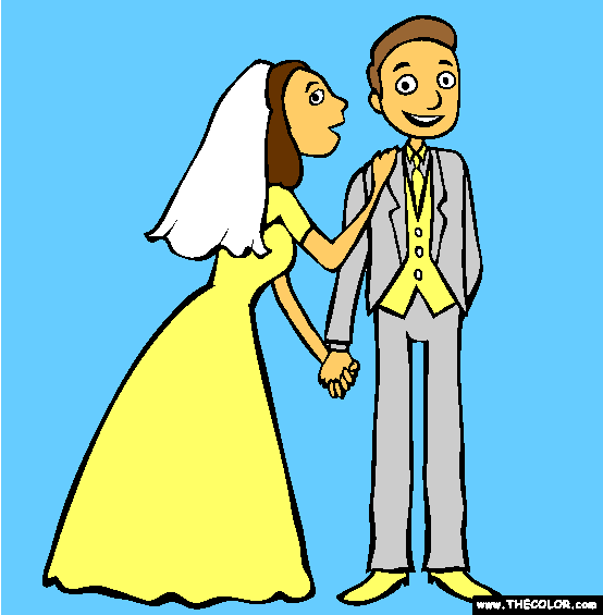 Wedding Coloring Page