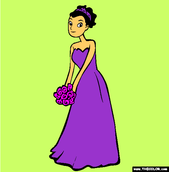 Quinceanera Coloring Page