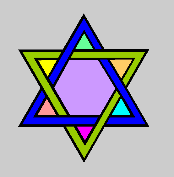 Star of David Coloring Page