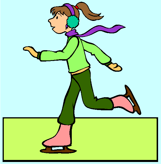 Ice Skating Coloring Page