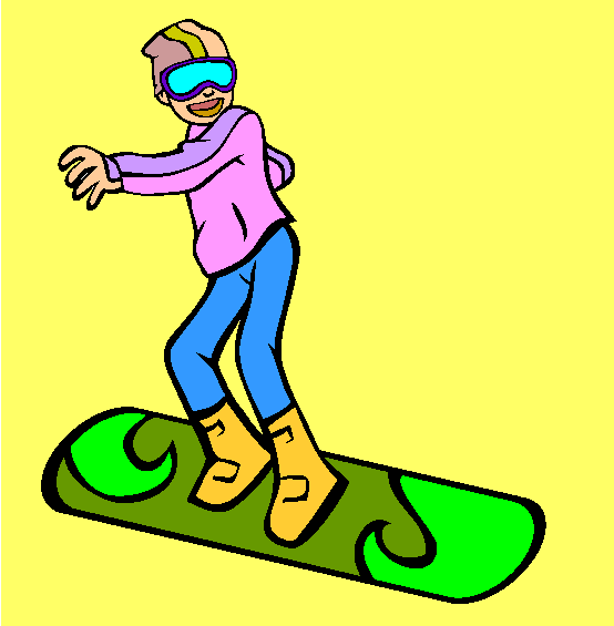 Snowboard Coloring Page