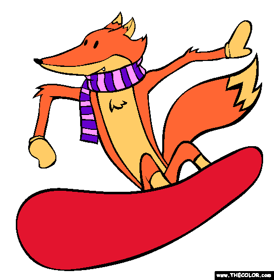 Fox Coloring Page