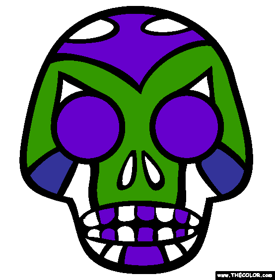 Skull Coloring Page