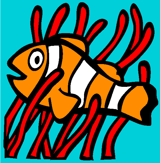 Clown Anemonefish Coloring Page
