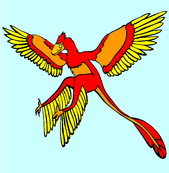 Microraptor Coloring Page