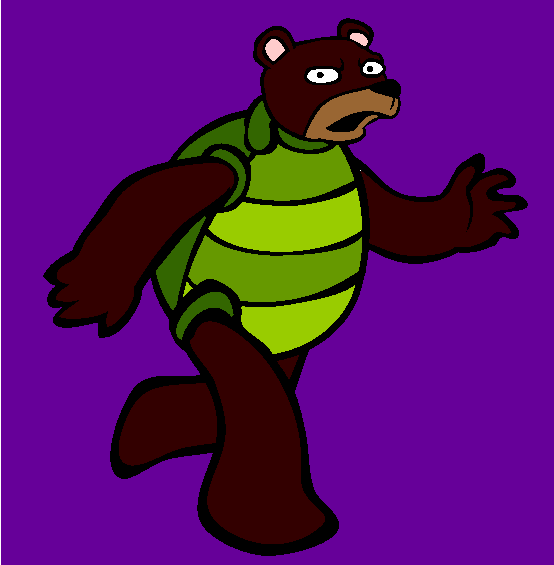 Turtlebear Coloring Page