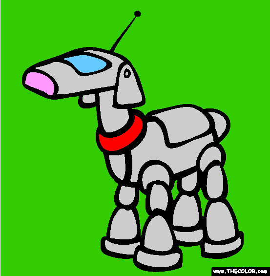 Robo Pet Coloring Page