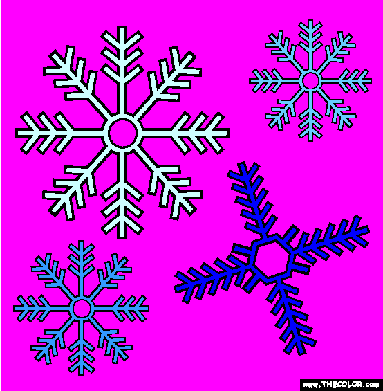 Snowflakes Coloring Page