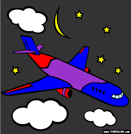 Airplane Coloring Page