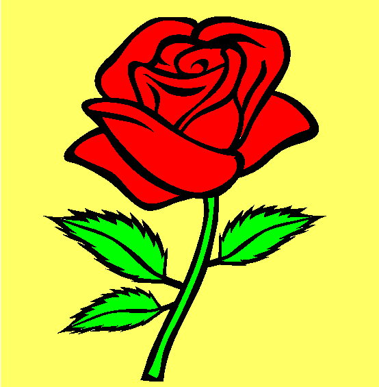 Rose Coloring Page