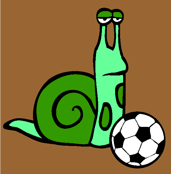 Snail Soccer Coloring Page