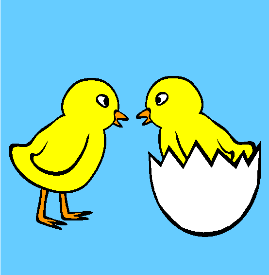 Chicks Coloring Page