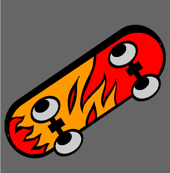 Skateboard Coloring Page