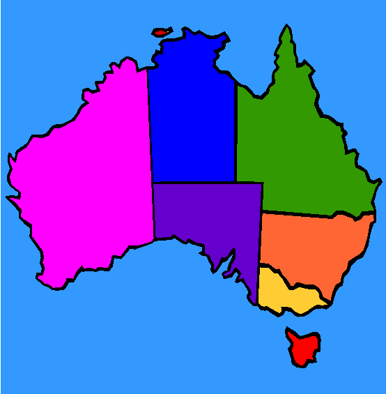 Australia Coloring Page