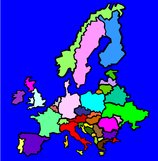 Europe Coloring Page