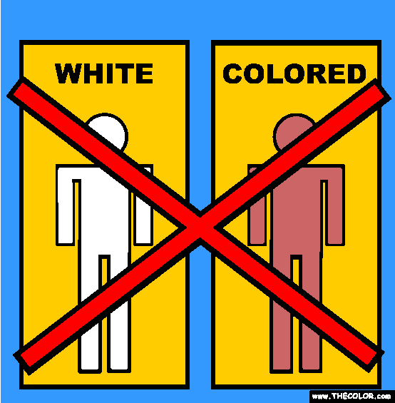 No Segregation Coloring Page