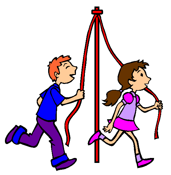 Maypole Coloring Page