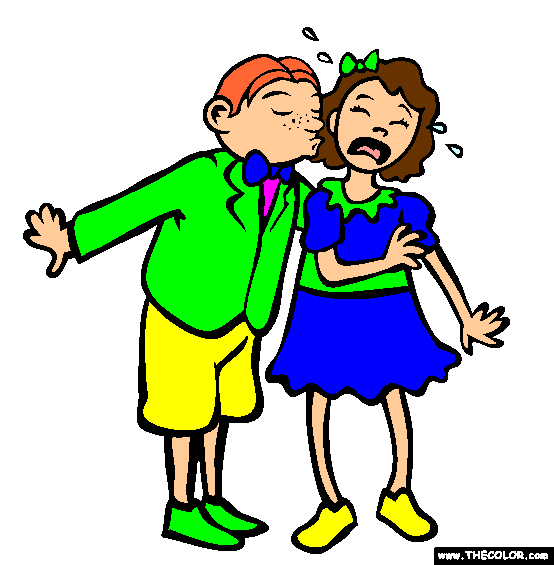 Georgie Porgie Coloring Page